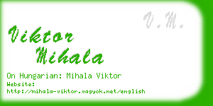 viktor mihala business card